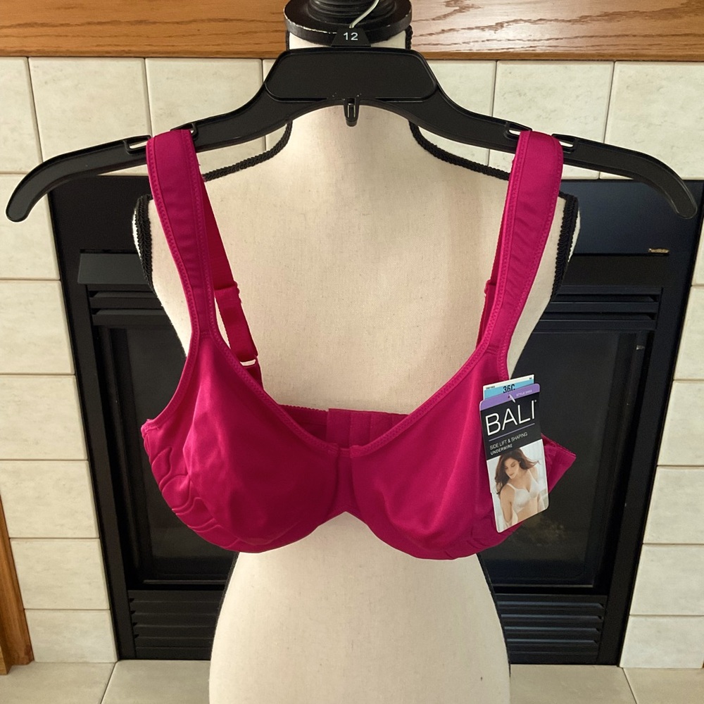 Bali Side Lift & Shaping Underwire Bra, Sz 36C